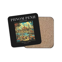 Thumbnail for PHNOM PENH - Poster - Coaster - Black