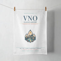 Thumbnail for Vilnius Airport (VNO) design on white towel