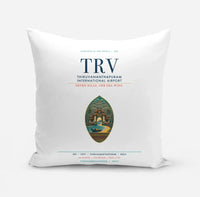 Thumbnail for Thiruvananthapuram International Airport (TRV) design on white pillow
