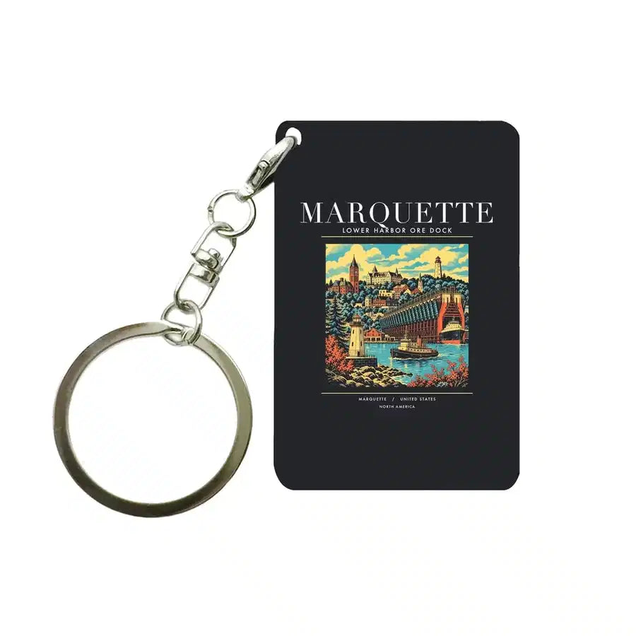 MARQUETTE - Poster - Key Chain - Black
