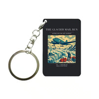 Thumbnail for VINTAGE G4153 - The Glacier Mail Run - Designed Key Chain design on black