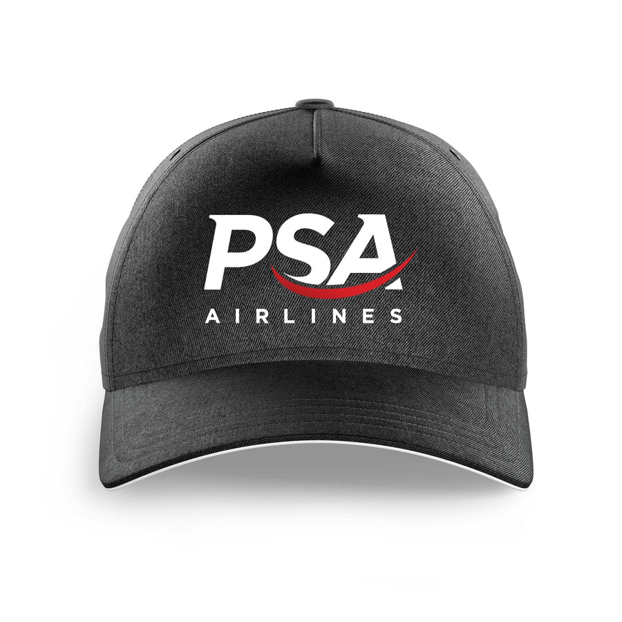 PSA Airlines logo printed on black cap