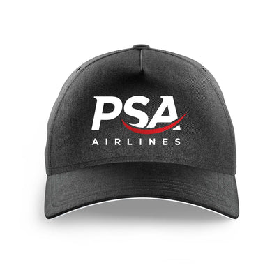 PSA Airlines logo printed on black cap