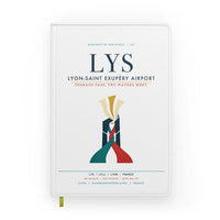 Thumbnail for Lyon-Saint Exupéry Airport (LYS) design on white notebook