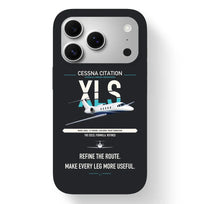 Thumbnail for Cessna Citation XLS design on black magsafe iphone case, for iPhone 17 Pro