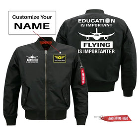 Education Is Important Flying is Importanter Pilot Jackets