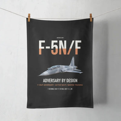 F-5N F Adversary design on black towel