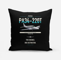 Thumbnail for Piper PA-34-220T Seneca V design on black pillow