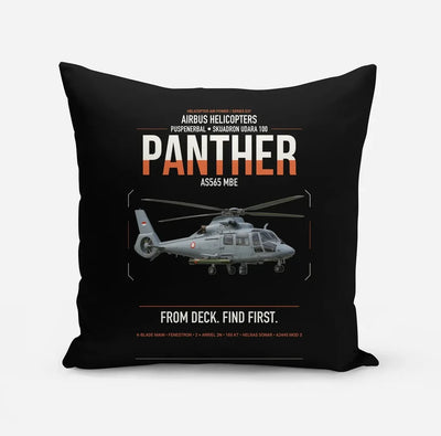 Airbus Helicopters AS565 MBe Panther design on black pillow