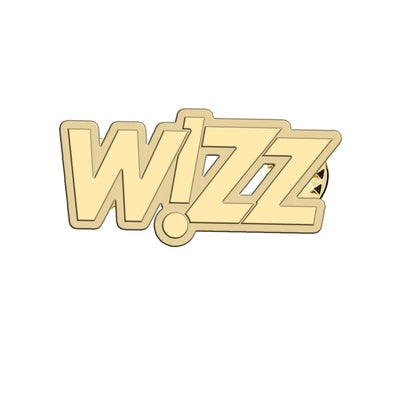 Wizz Airlines aviation hollow pin in polished alloy.