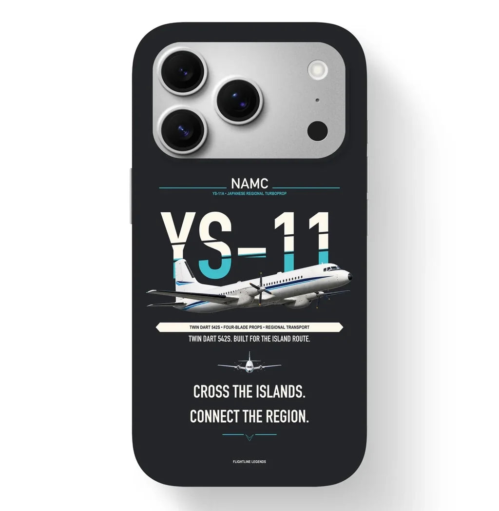 NAMC YS-11A Case design on black iphone case