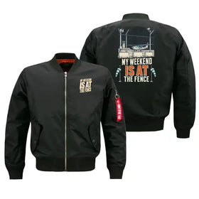 My Weekend Is At The Fence Bomber Jacket