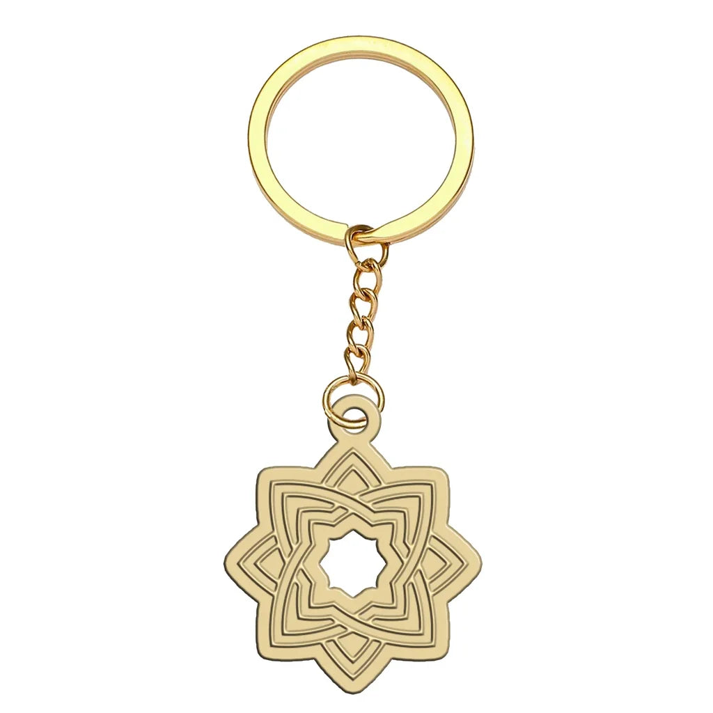 Vistara Airlines aviation hollow key chain in polished alloy.