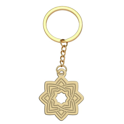 Vistara Airlines aviation hollow key chain in polished alloy.