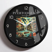 Thumbnail for PUERTO IGUAZU - Poster - Wall Clock Framed - Black