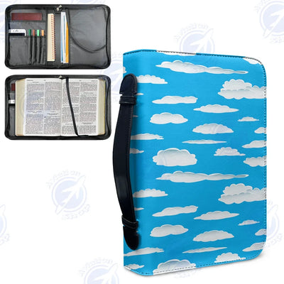 Amazing Clouds aviation PU accessories bag in PU faux leather.