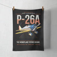 Thumbnail for Boeing P-26A Peashooter design on black towel