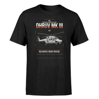 Thumbnail for HAL ALH Dhruv Mk III design on black t-shirt, single-side print