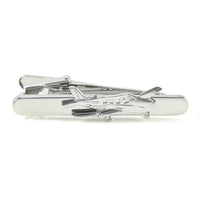 Thumbnail for Amazing Propeller Shape aviation tie clip, stainless steel body with engraved detail.