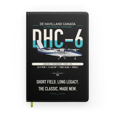 DHC-6 Twin Otter Classic 300-G design on black notebook