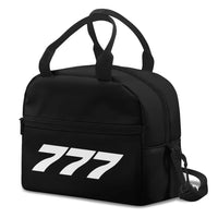 Thumbnail for Boeing 777 Flat Text aviation print lunch bag, insulated polyester.