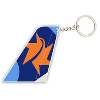 Thumbnail for Israir Airlines aviation shaped key chain, durable metal alloy.