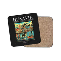Thumbnail for HUSAVIK - Poster - Coaster - Black