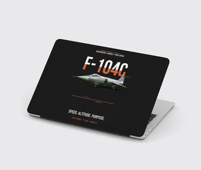 F-104C Starfighter Speed In A Straight Line design on black MacBook case