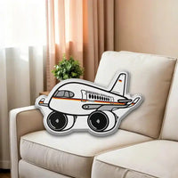 Thumbnail for German Special Air Wing Airbus A350 aviation design on soft polyester filling airplane pillow.