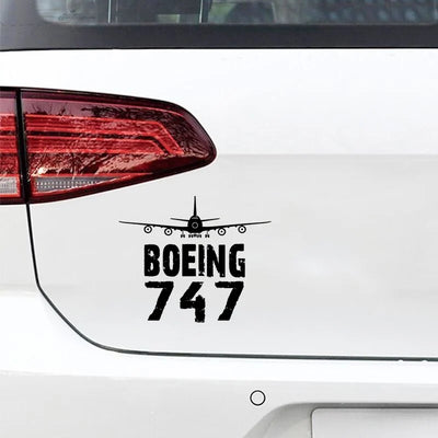 Boeing 747 & Plane Car aviation design car sticker in weather-resistant vinyl.