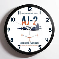 Thumbnail for AJ-2 Savage Tanker design on white framed wall clock