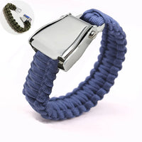 Thumbnail for NO aviation seat-belt buckle bracelet, real seat-belt webbing.