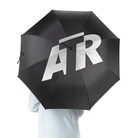 Thumbnail for ATR & Text aviation design on windproof polyester umbrella.