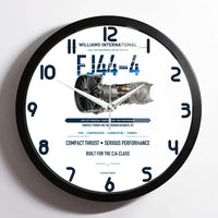 Thumbnail for FJ44-4 design on white framed wall clock