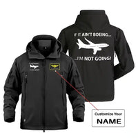 Thumbnail for If It Ain't Boeing I'm Not Going! Military Jackets (Customizable) aviation design printed on heavy cotton shell with field-st.