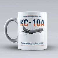 Thumbnail for KC-10A EXTENDER design on white ceramic mug, double-side print