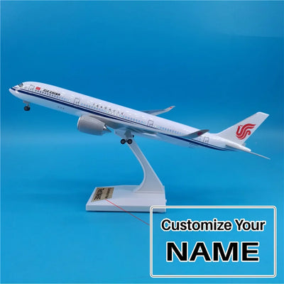 Side view of Air China Airbus A350 Airplane Model (1/200 Scale - 30CM) aviation 20-30cm scale model aircraft in diecast metal.