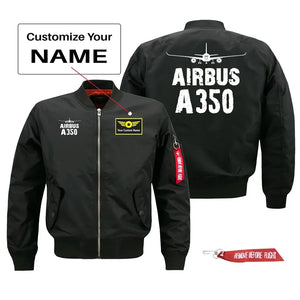 Airbus A350 Silhouette & Pilot Jackets (Customizable)
