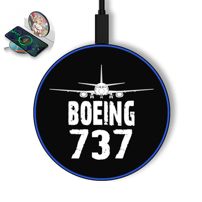 Boeing 737 & Plane aviation design on durable build wireless charger.