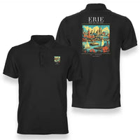 Thumbnail for ERIE - Poster - Double-Side Polo - Black