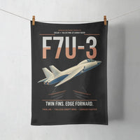 Thumbnail for F7U-3 Cutlass design on black towel