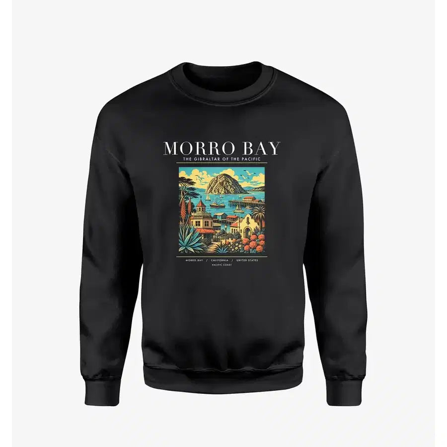 MORRO BAY - Poster - Sweatshirt - Black