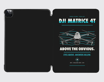 DJI Matrice 4T design on black ipad tablet case
