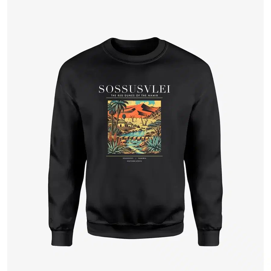 SOSSUSVLEI - Poster - Sweatshirt - Black
