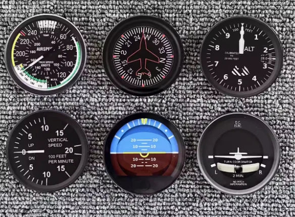 Dashboard Pilot 6PSC aviation design magnet in strong neodymium core.