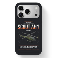 Thumbnail for Westland Scout AH1 design on black magsafe iphone case, for iPhone 17 Pro