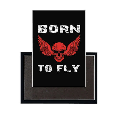 Born To Fly SKELETON aviation design magnet in strong neodymium core.