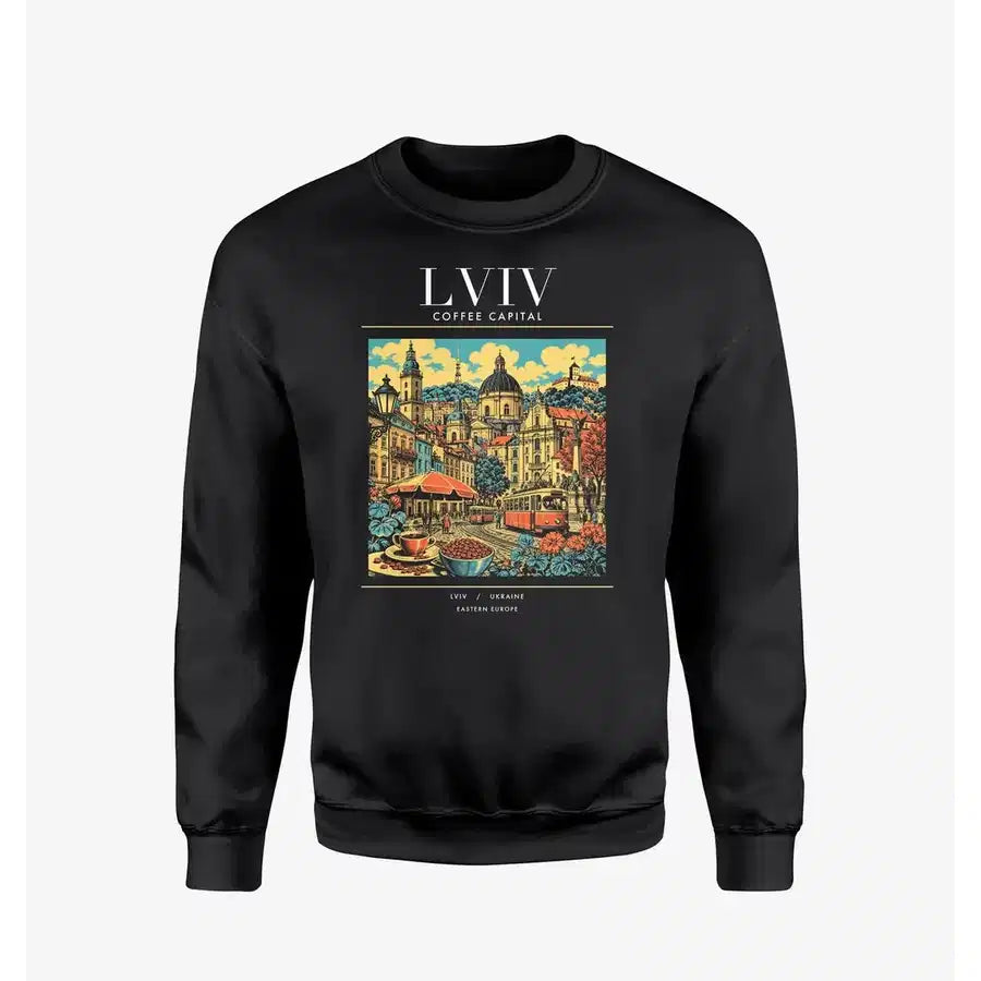 LVIV - Poster - Sweatshirt - Black