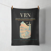 Thumbnail for Verona Villafranca Airport (VRN) design on black towel