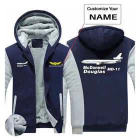 The McDonnell Douglas MD-11 Zipped Sweatshirts